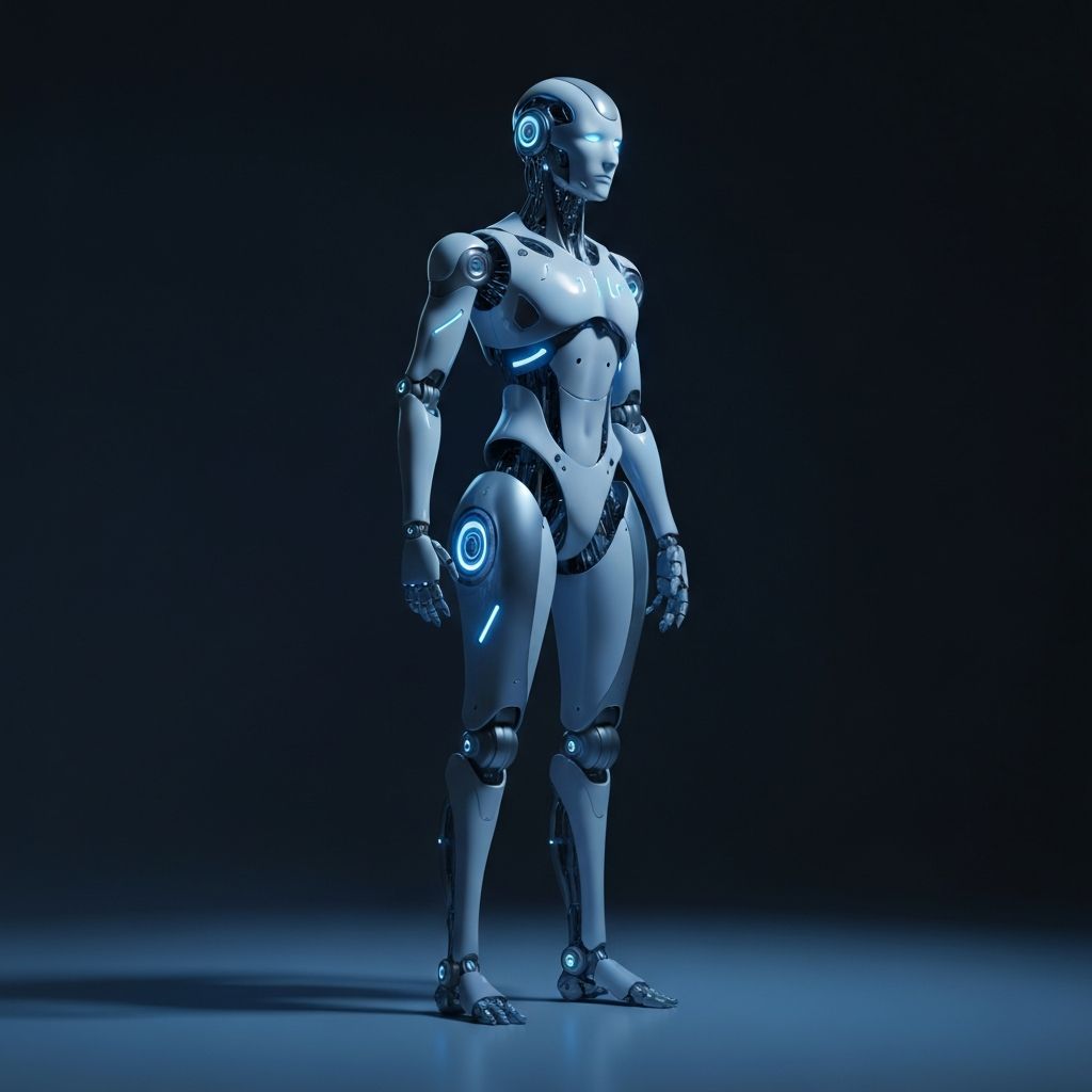 Futuristic Robot Background